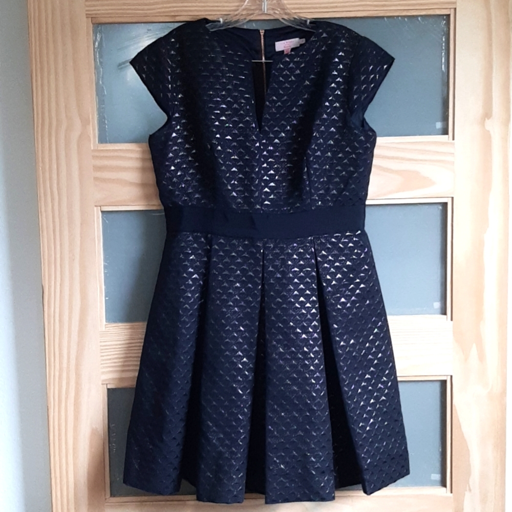 Ted Baker London Wedding Party cocktail dress navy size 4